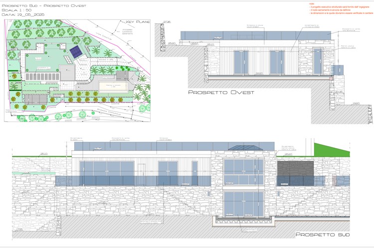 Progetto di fabbricato residenziale monofamiliare - 2025 - in costruzione