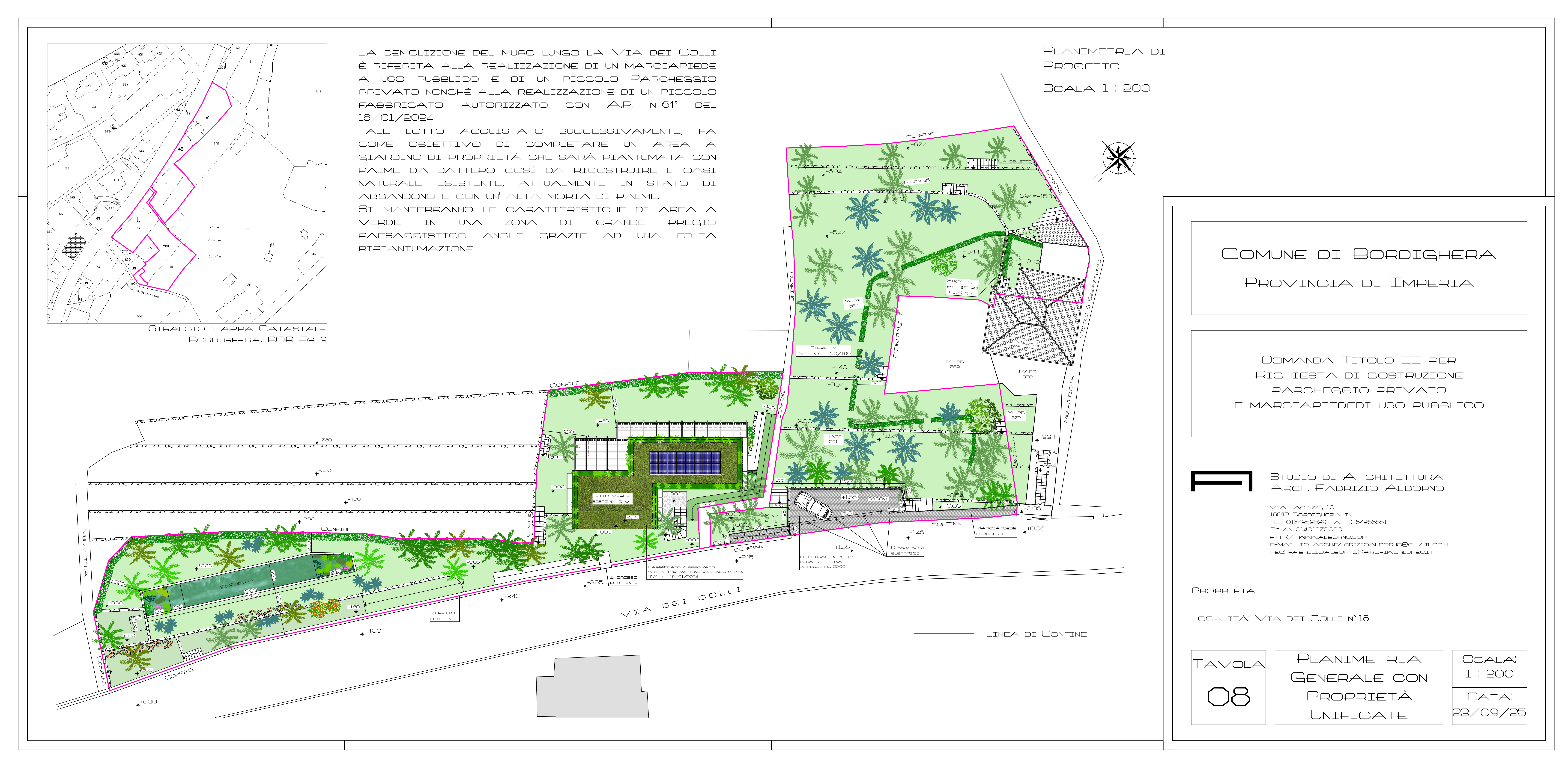 Progetto fabbricato residenziale - 2024\2025 - Bordighera (IM) - iter concluso in fase di esecuzione
