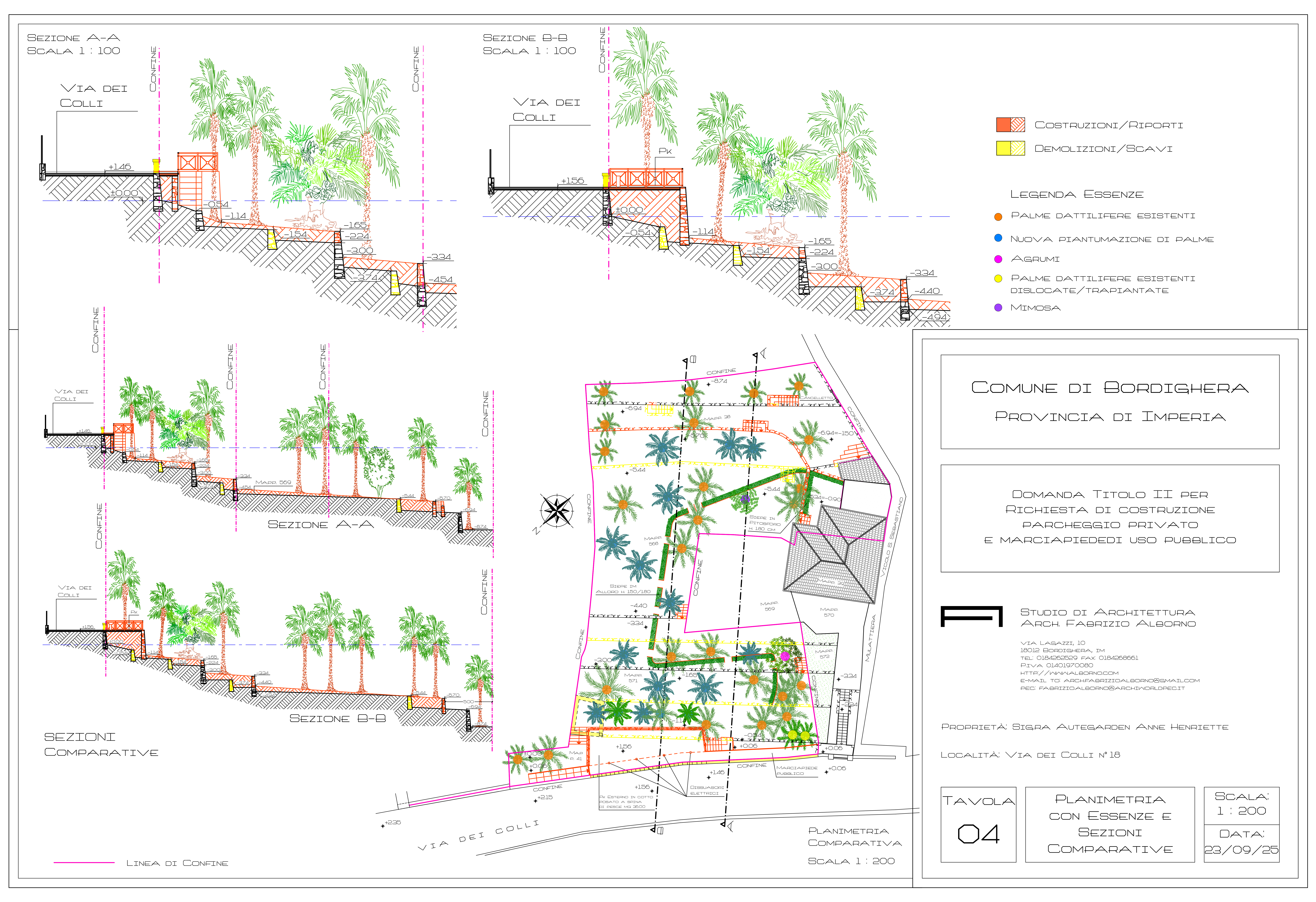Progetto fabbricato residenziale - 2024\2025 - Bordighera (IM) - iter concluso in fase di esecuzione