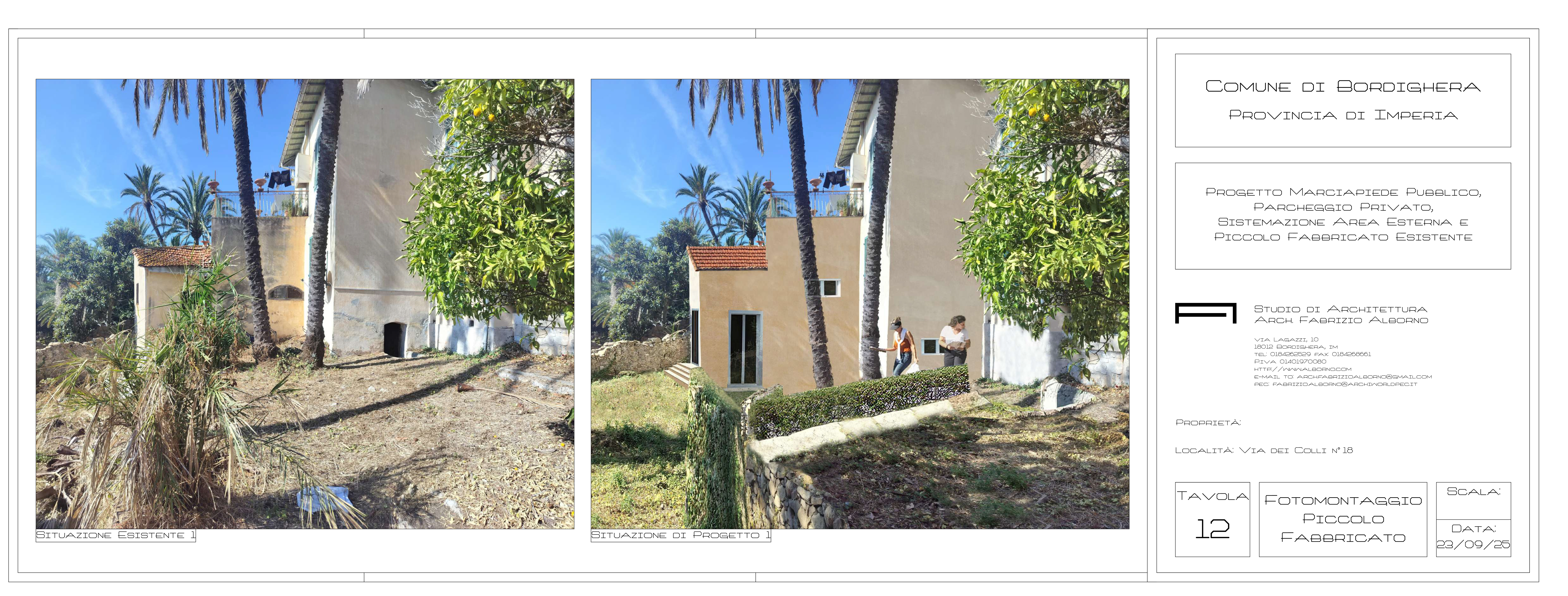 Progetto fabbricato residenziale - 2024\2025 - Bordighera (IM) - iter concluso in fase di esecuzione