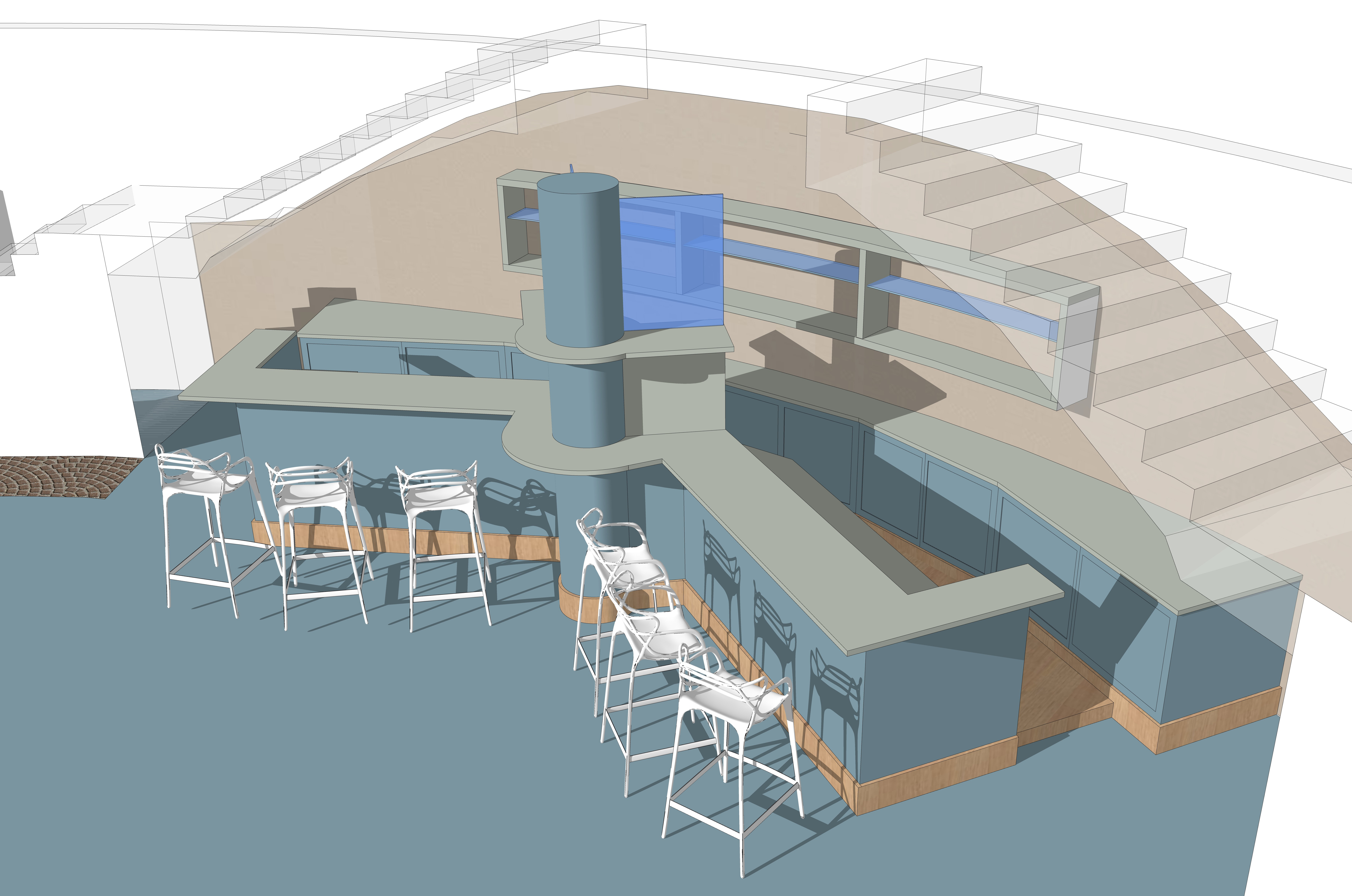 Progetto di nuova palestra by Dennis Giusto de Luxe Fitness - Bordighera (IM) - 2018 - conclusa