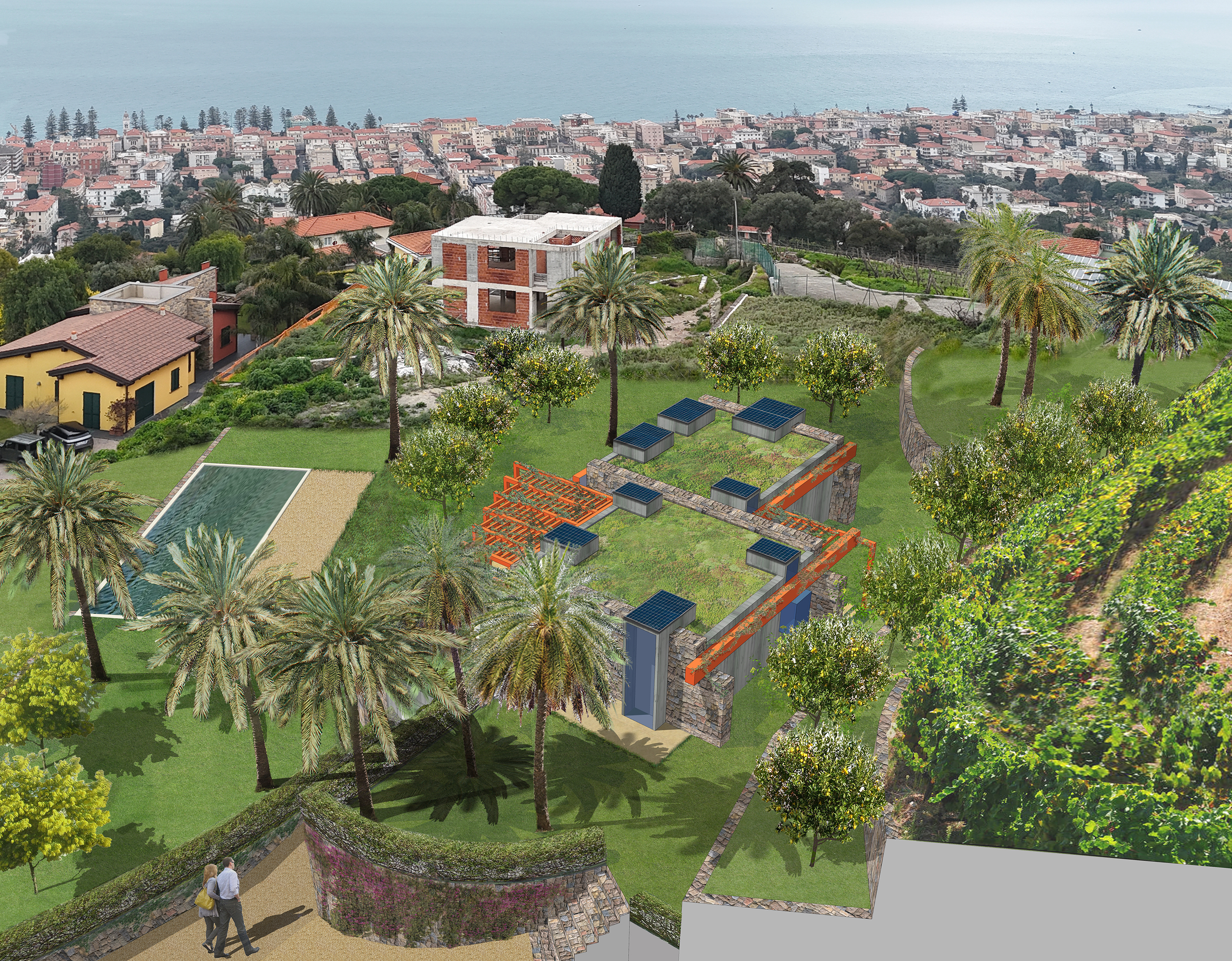 Strumento Urbanistico Attuativo per costruzione di n. 4 fabbricati residenziali - Bordighera (IM) - 2024\2025 - in costruzione